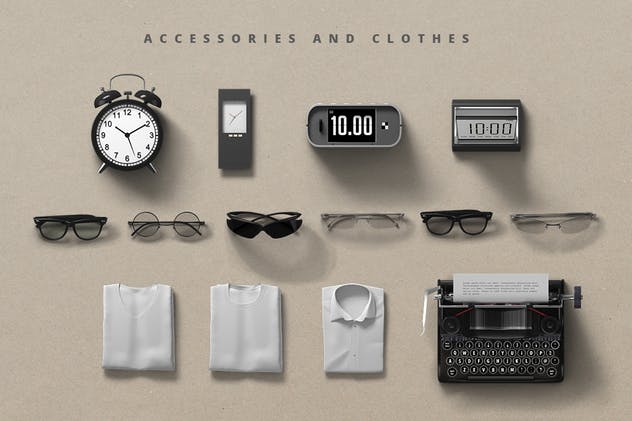 4K高分辨率-100+高质量俯视图办公室场景样机元素 Mockupper: Top View 4K Mock-ups插图(11)