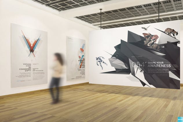 橱窗海报＆艺术墙画框样机 Poster and Art Wall Mockups插图(2)