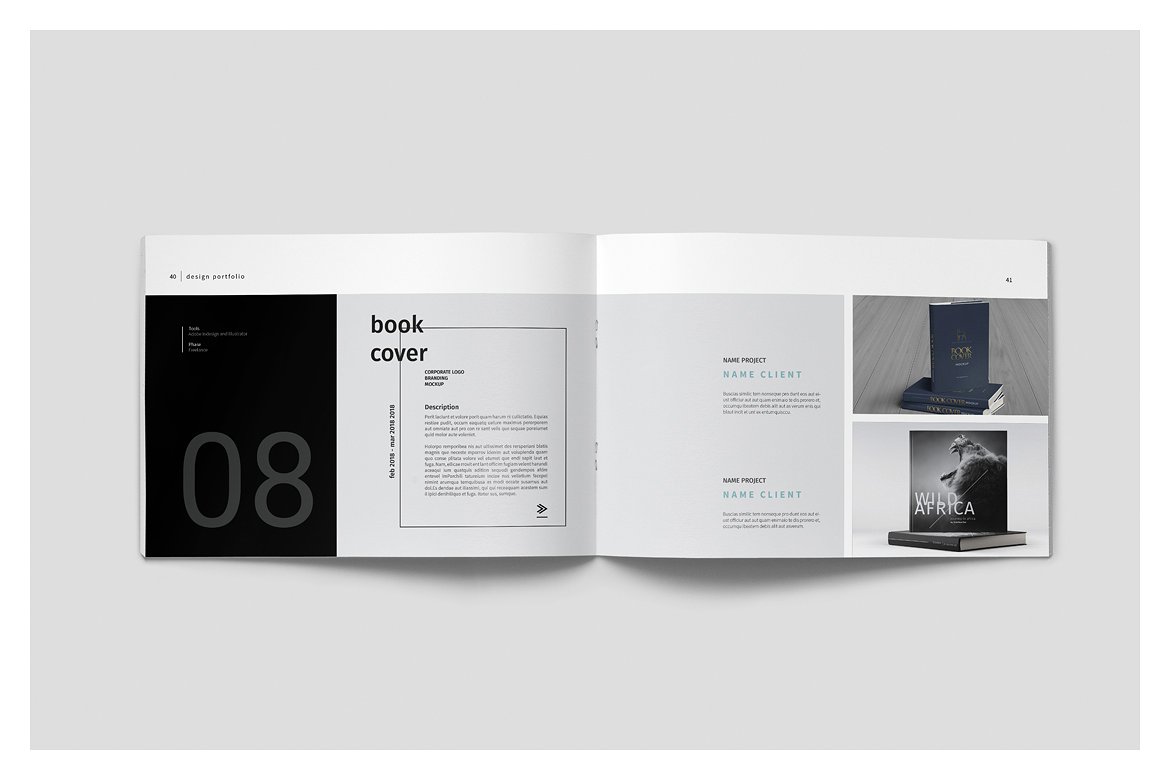 设计感强的多用途平面画册组合模板插图(21)