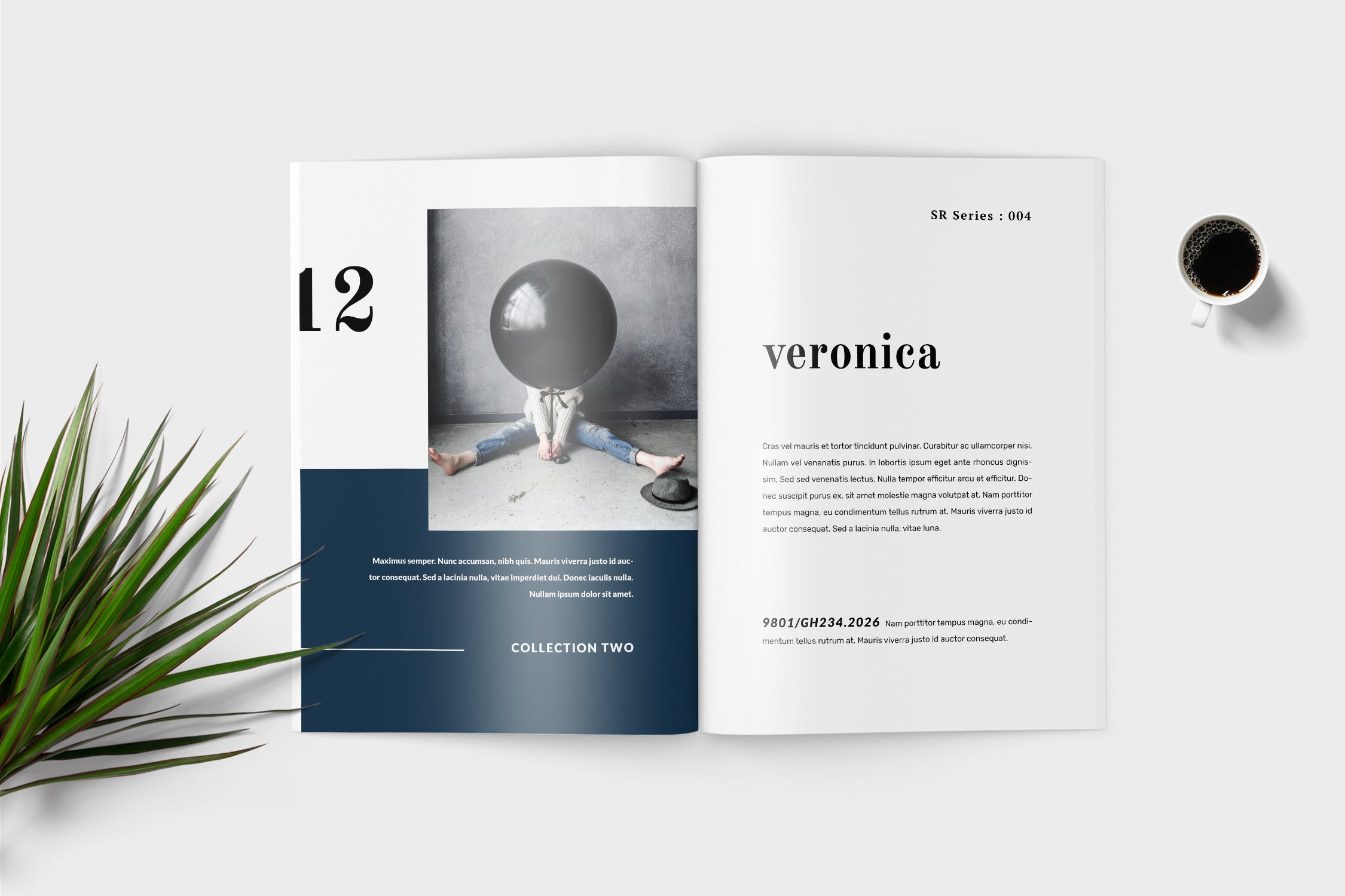 高端女性服装品牌产品素材库精选目录设计模板 Luccan Fashion Lookbook Catalogue插图(2)