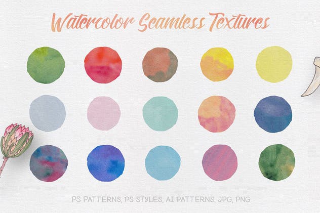 生物系列水彩手绘插画合集Vol.1 Watercolor Creatures vol. 1插图(8)