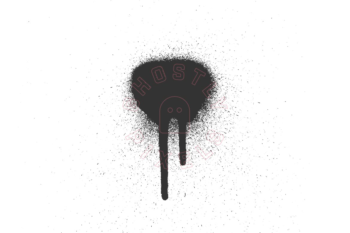 喷漆滴墨图案纹理肌理素材 Spray Paint Drip Textures插图(4)