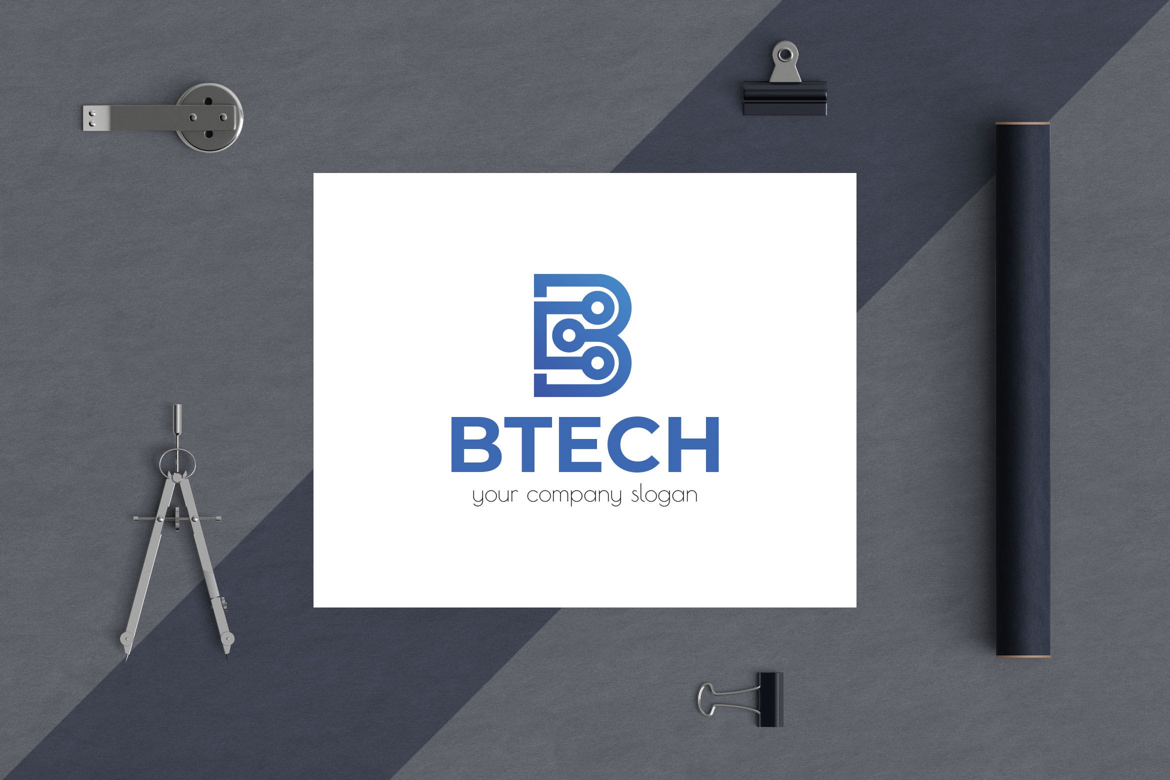 基于B字母图形的企业Logo设计素材库精选模板 Letter Based Business Logo Template插图