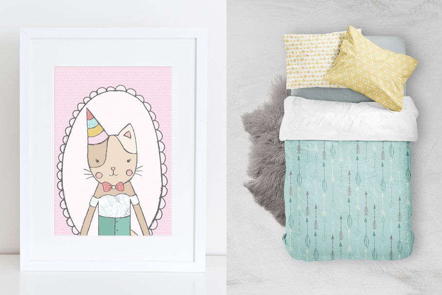 可爱卡通动物水彩插画合集 Love Story Collection Creator Pro插图(4)