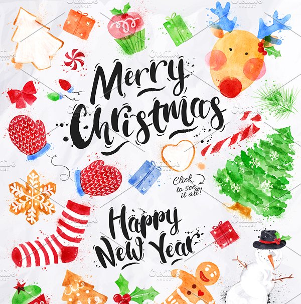 圣诞节主题设计物料素材合集 Christmas Collection插图(2)