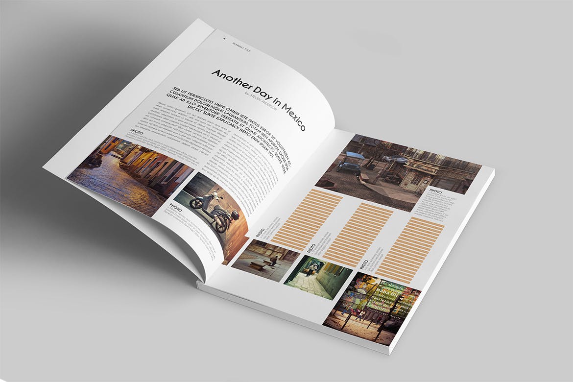 一套专业干净设计风格InDesign素材库精选杂志模板 Magazine Template插图(2)