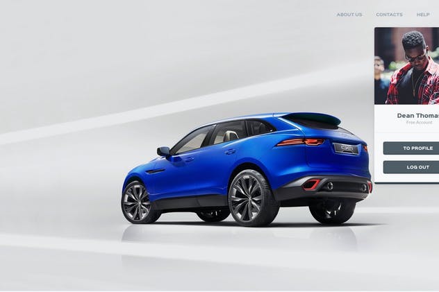 汽车租赁和预订网站设计PSD模板 Rentify – Car Rental & Booking PSD Template插图(13)