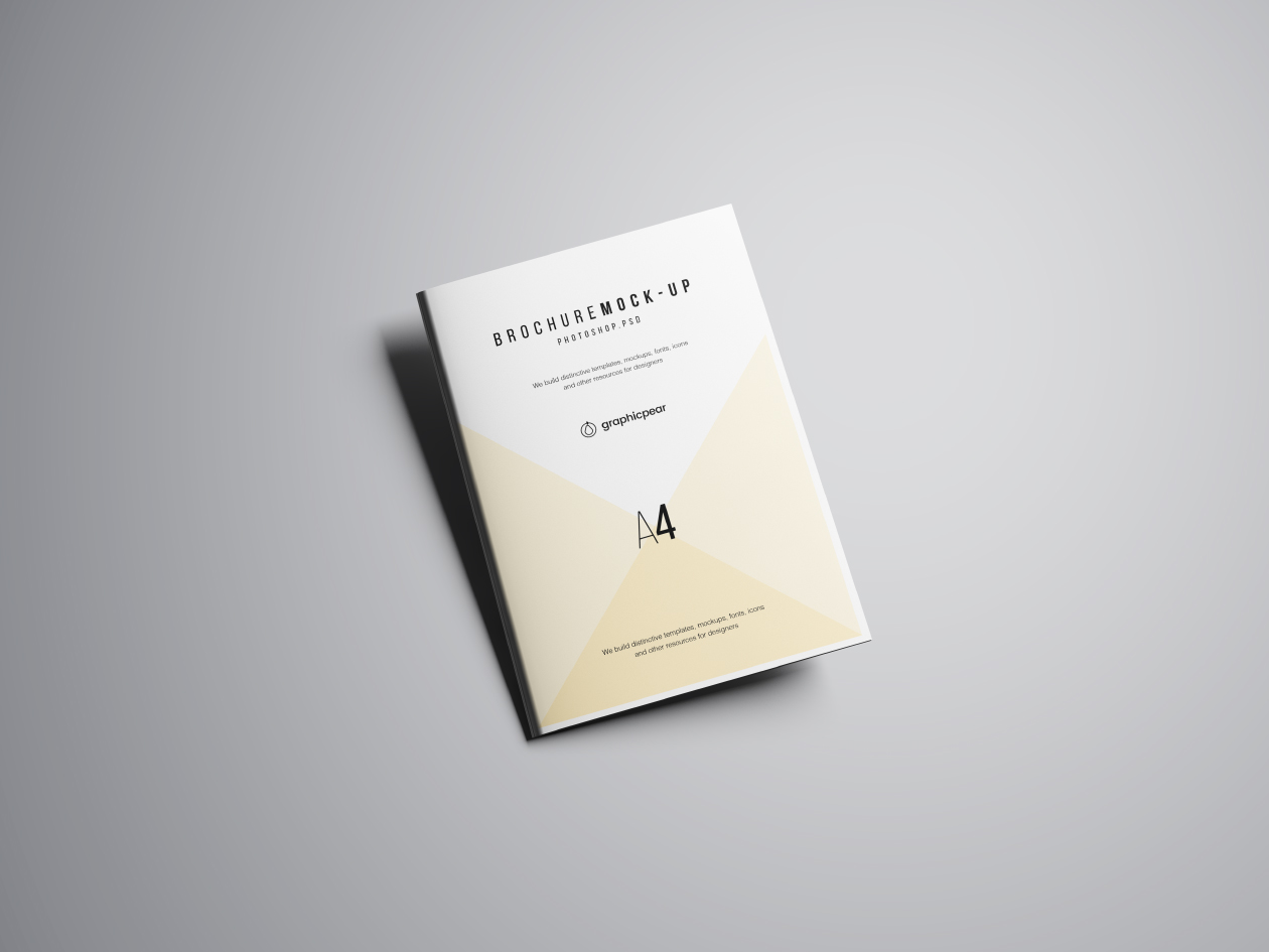 A4宣传单设计效果图样机PSD模板 Photoshop A4 Brochure Mockup .PSD插图(7)