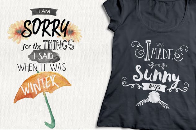 春季设计素材大合集[字体包/水彩插画素材] Spring Celebration插图(7)