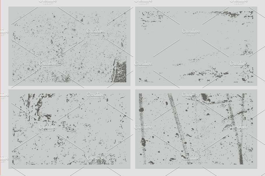 20款手工制作油墨印刷复印效果纹理＆PS笔刷 20 Grunge & Grimey Textures – VES06插图(3)