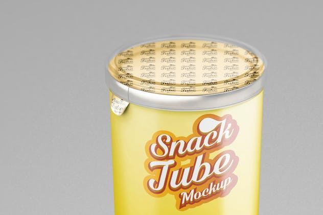 薯片圆筒食品包装样机模板 Snack Tube Mockup插图(8)