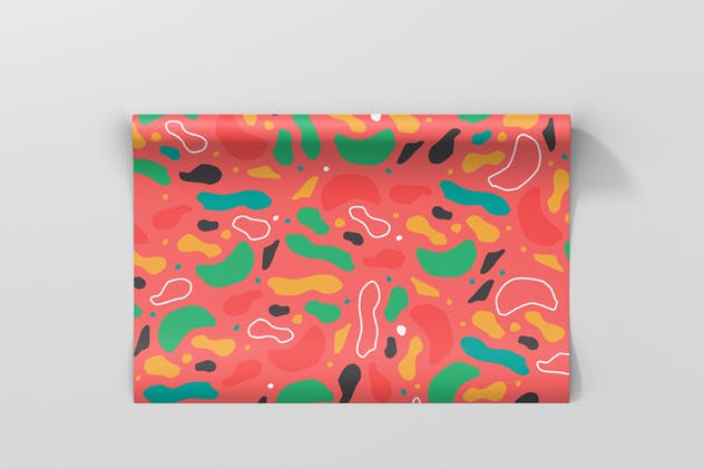 礼品精美包装纸印花设计样机模板 Gift Wrapping Paper Mockup插图(4)