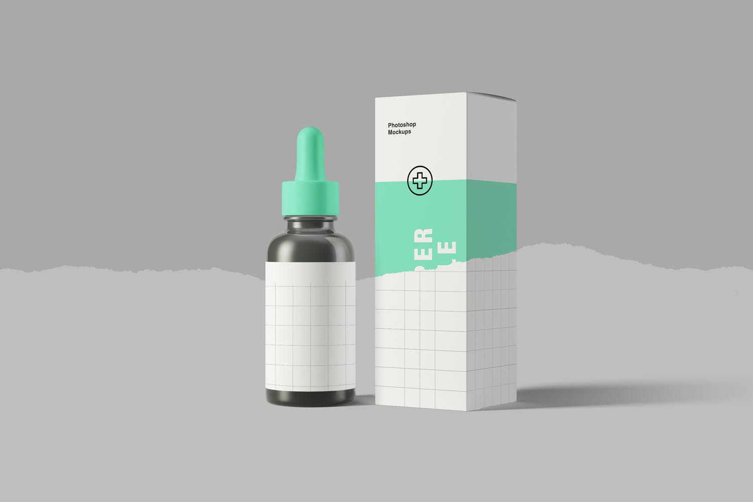 药物滴管瓶设计图样机模板 Dropper Bottle Mockups插图(3)