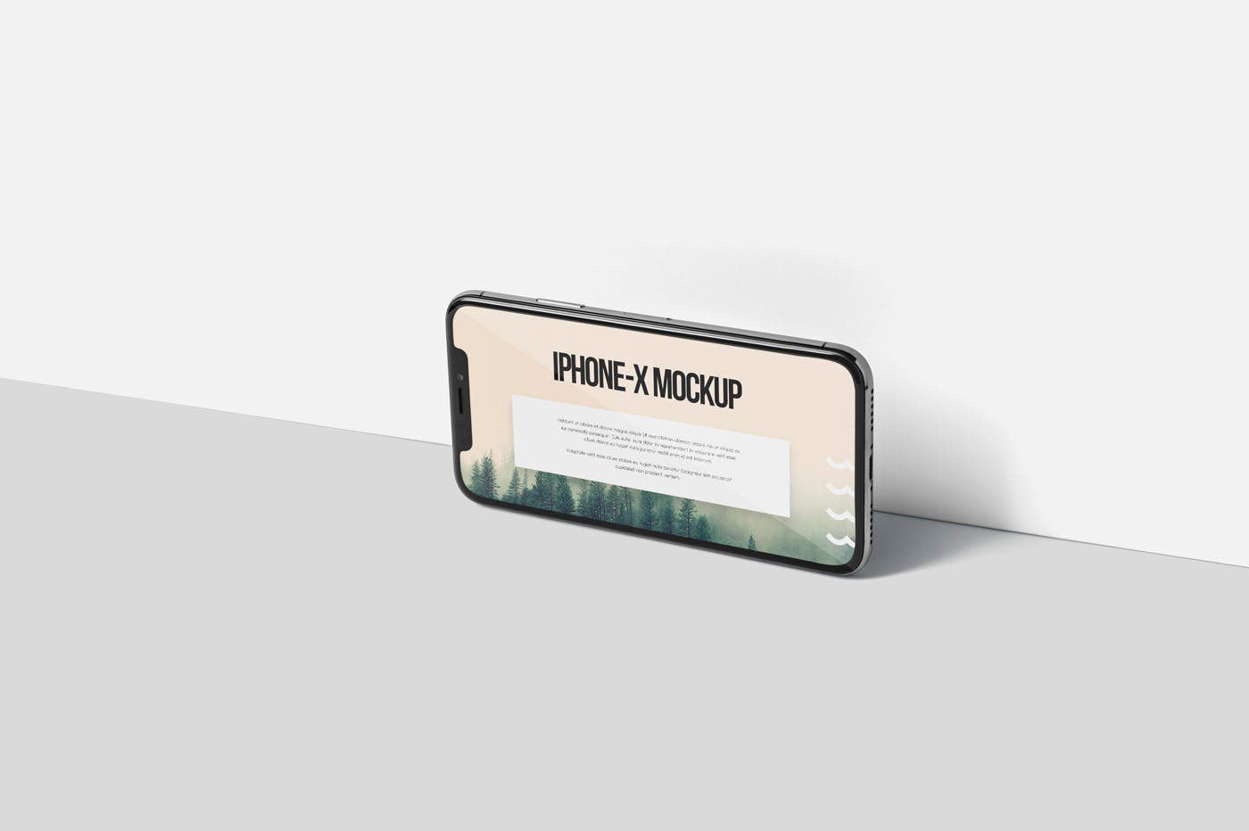 iPhone X智能手机多角度屏幕预览样机模板 iPhone X Mockup插图(6)