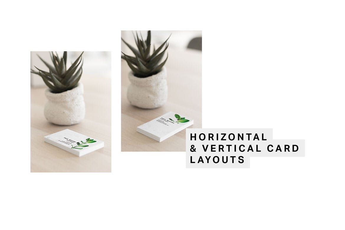 16个极简主义的名片设计VI样机展示模型mockups插图(5)