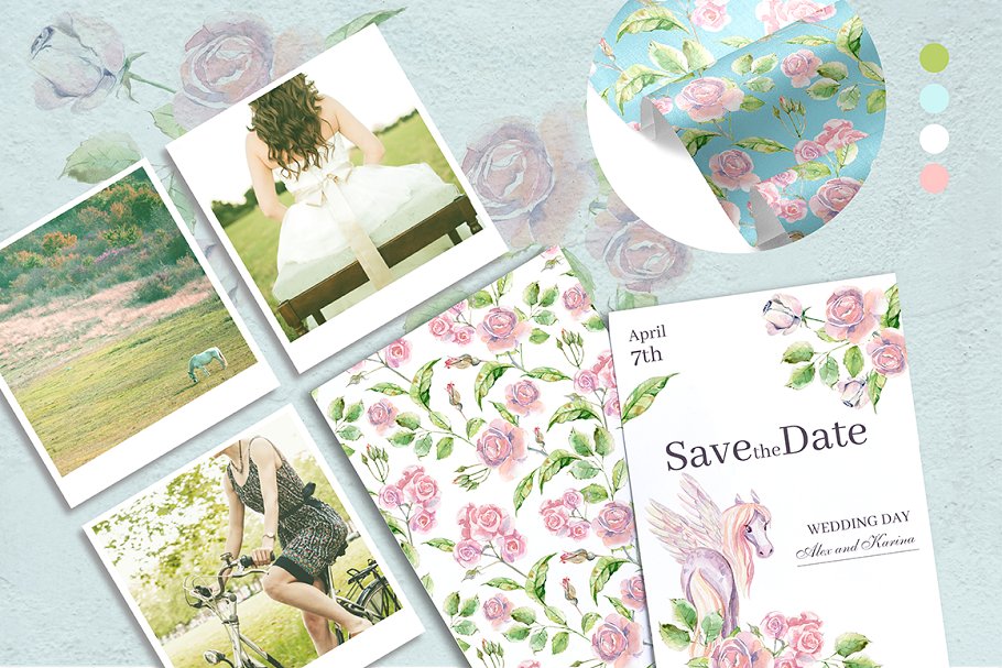 多用途魔法天马花卉系列水彩画集插图(5)