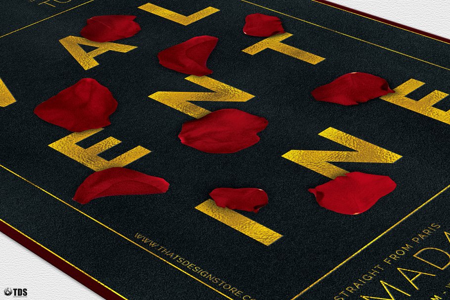 情人节主题活动传单海报模板 Valentines Day Flyer PSD V10插图(10)