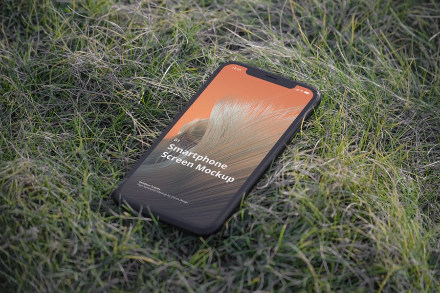 户外场景全面屏手机素材库精选样机模板 Phone Mockup Outdoor Scenes插图(1)