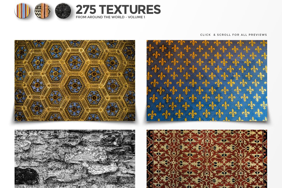 275款凸显世界各地风景文化的背景纹理合集[3.86GB] 275 Textures From Around the World插图(8)