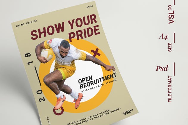 体育运动赛事活动海报设计模板 Sport Poster插图(1)