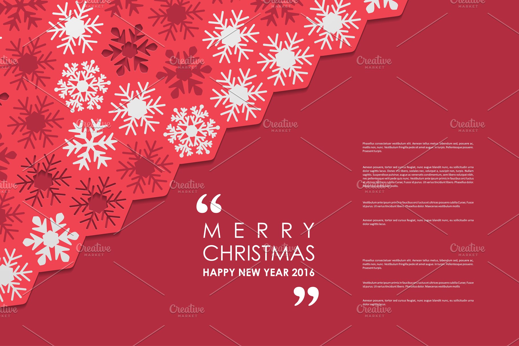 圣诞节主题小册子模板 Merry Christmas Brochures插图(17)