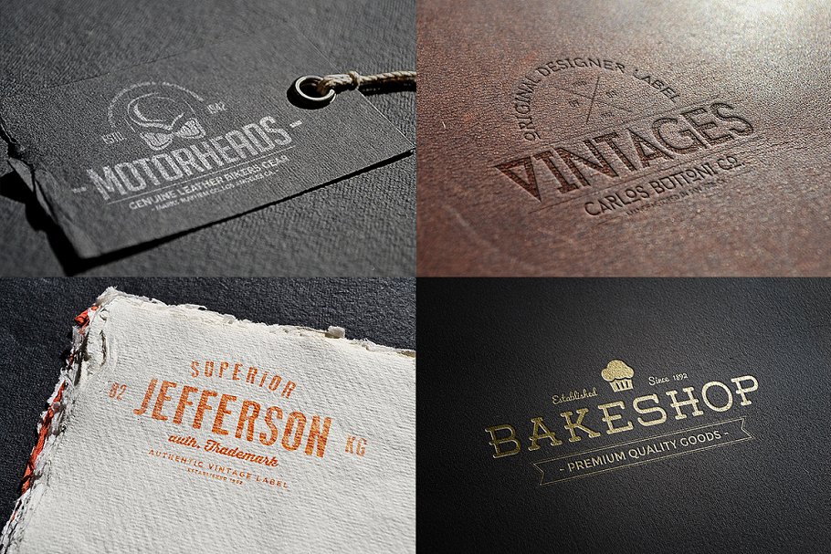 服装品牌吊牌Logo样机模板 Logo Mock-ups Vol.2插图(2)