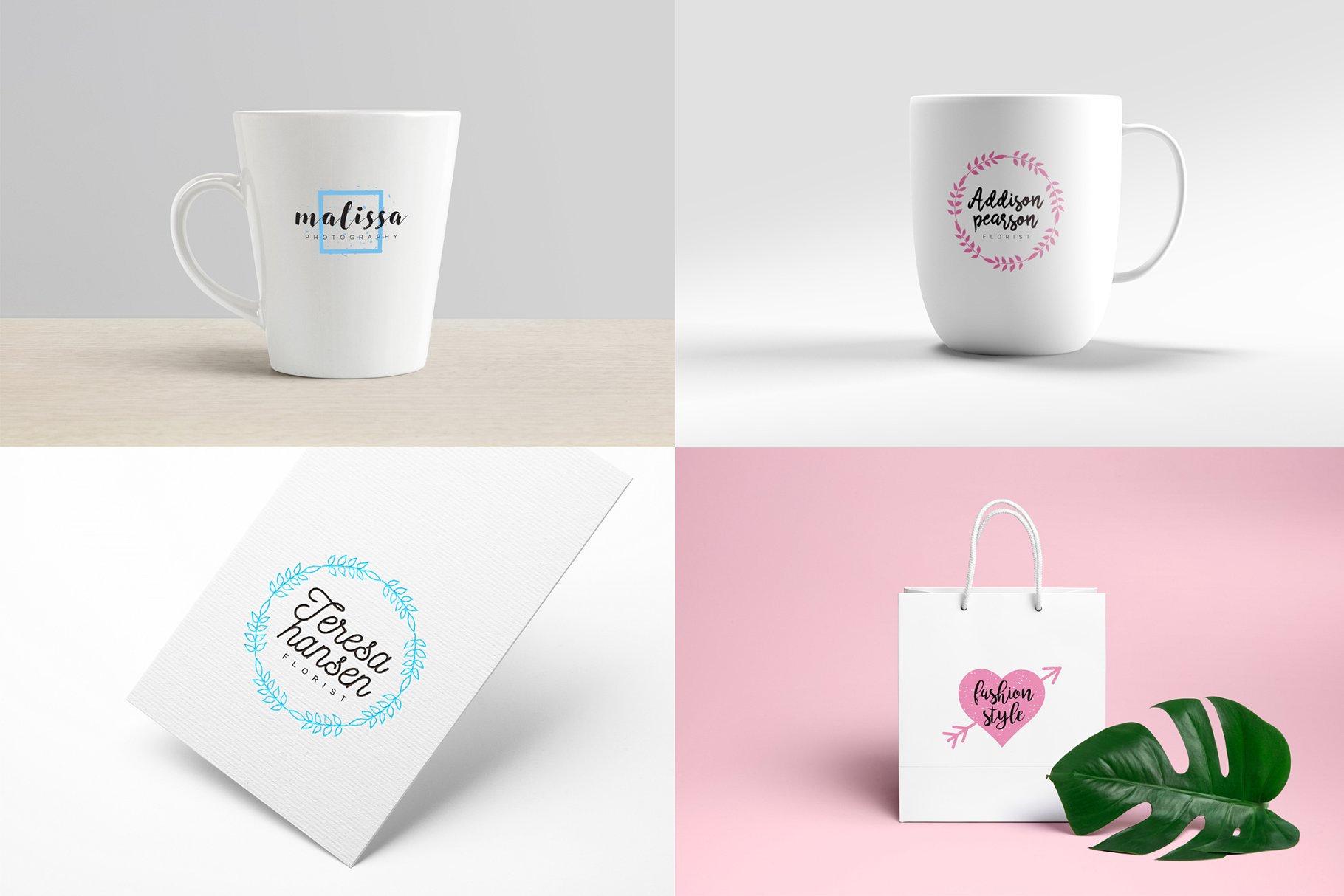 女性品牌商标设计Logo设计模板合集 LADYPOWER Feminine Branding Logo Set插图(8)