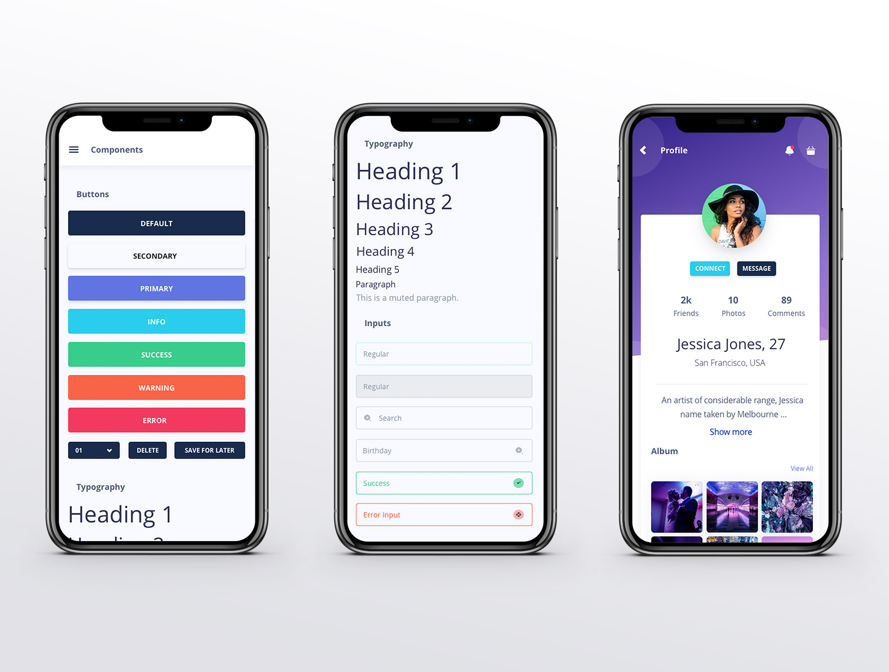 素材库下午茶：iPhone X 社交旅行 APP UI KIT 套装模板下载[Sketch,fig,XD]插图(5)