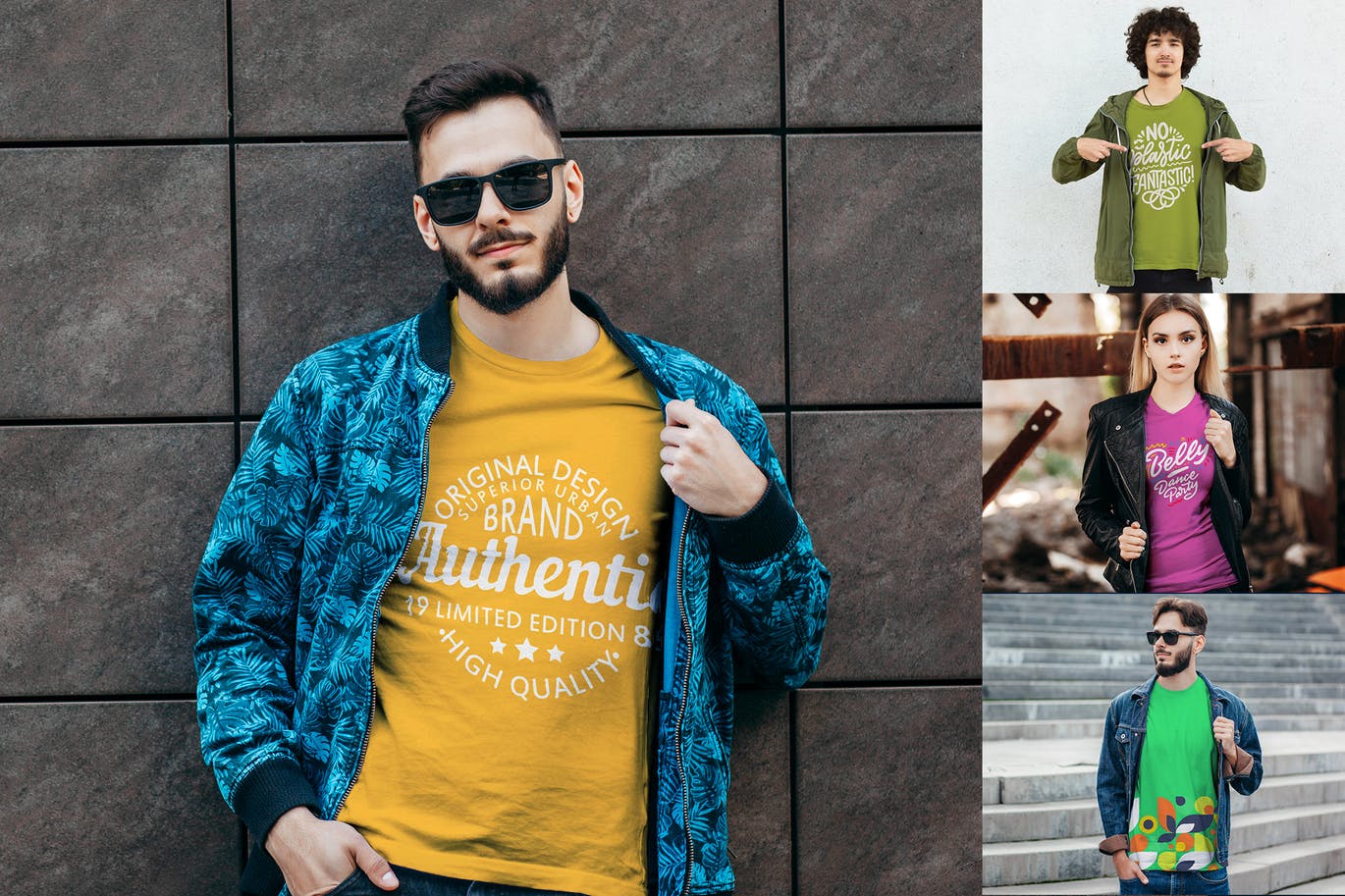 T恤系列服装印花设计展示样机素材库精选合集v03 T-Shirt Mockup Collection 03插图