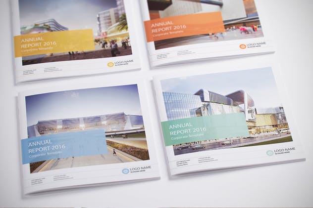 方形杂志封面&排版设计效果图样机素材库精选模板 Photorealistic Square Magazine Mock-up’s插图(5)