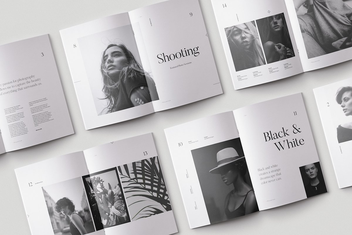 Mod时尚摄影作品图册设计模板插图(13)