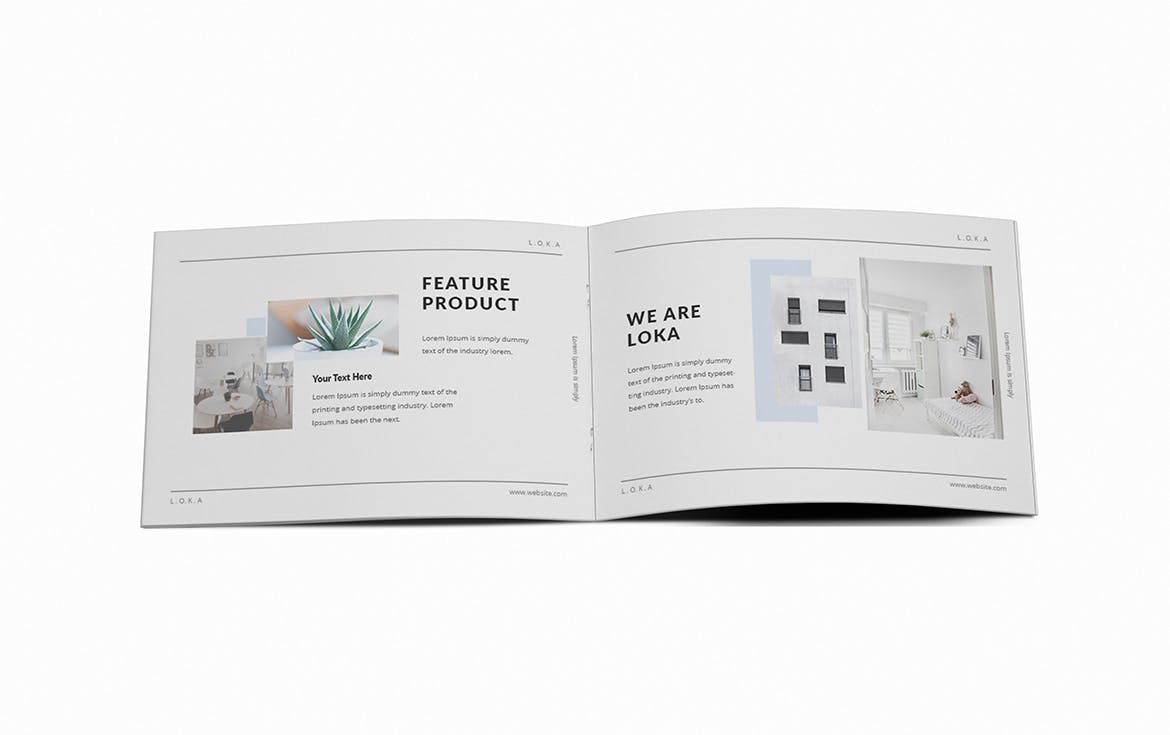 A5尺寸企业横版画册设计模板 Company Branding A5 Brochure Template插图(8)