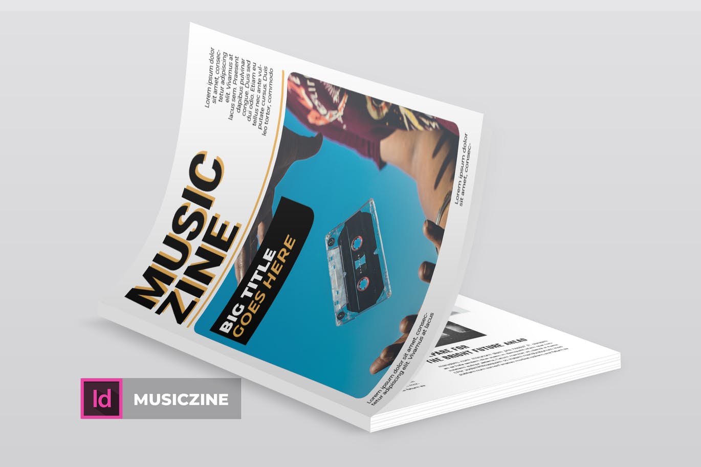 音乐主题专业素材库精选杂志排版设计INDD模板 Musiczine | Magazine Template插图