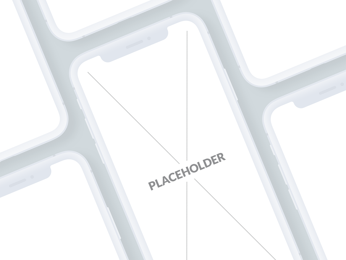 刘海屏iPhone手机等距网格素材库精选样机模板[白色版本] Presentation Mockups Light插图(7)