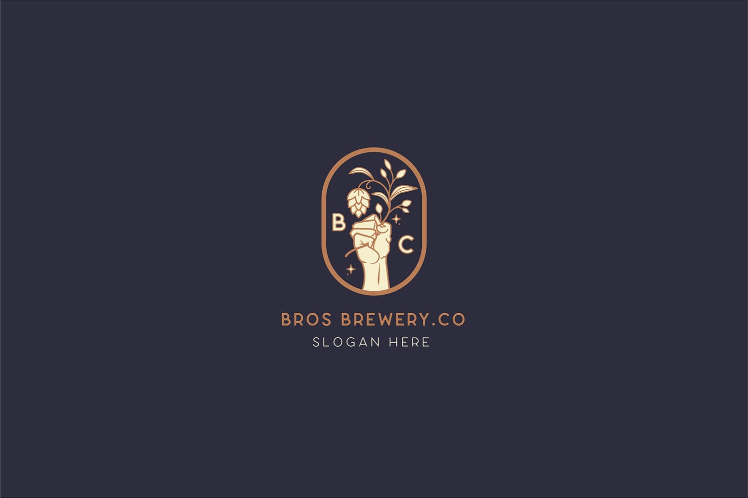 咖啡/啤酒品牌Logo设计素材库精选模板 Brewery Brotherhood cafe beer Logo Template插图(3)
