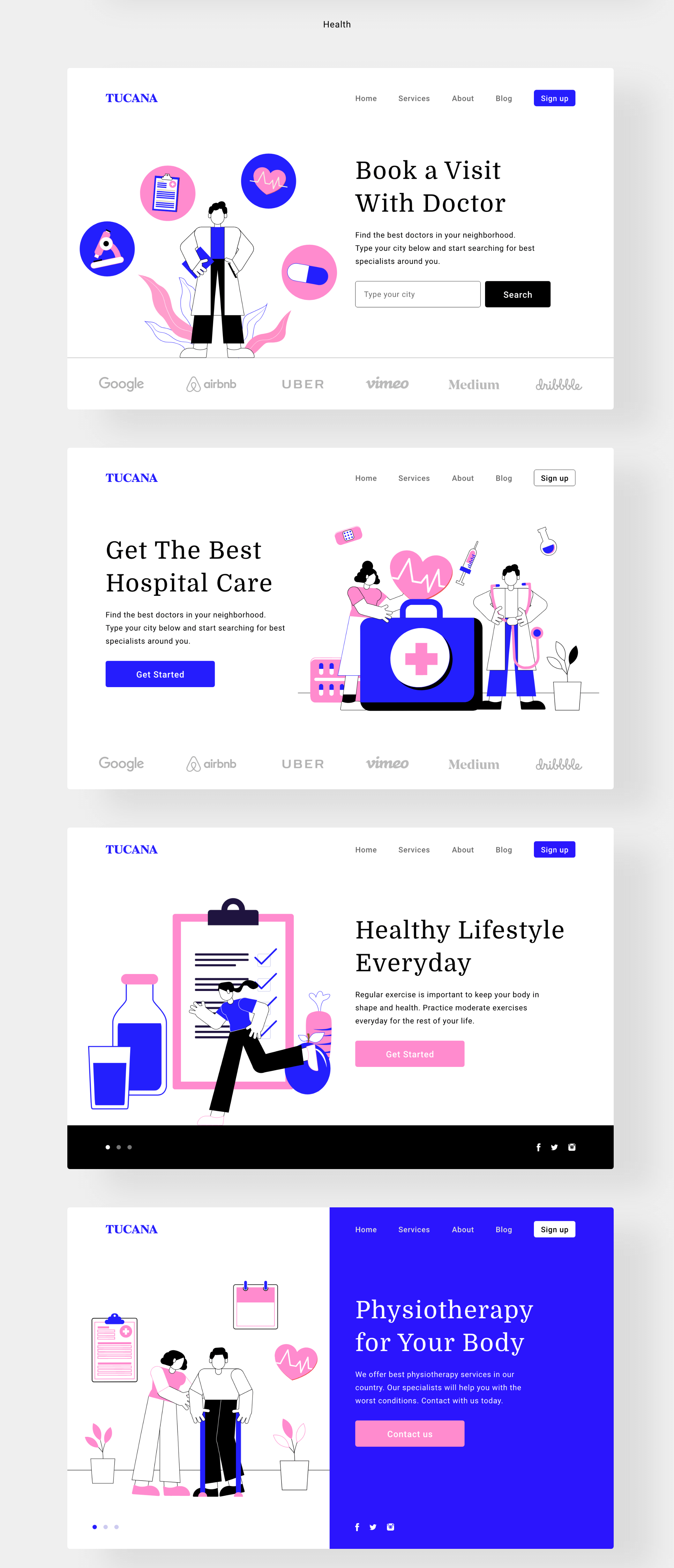 素材库下午茶：现代和时尚的插画包+UI模板套装插图(5)