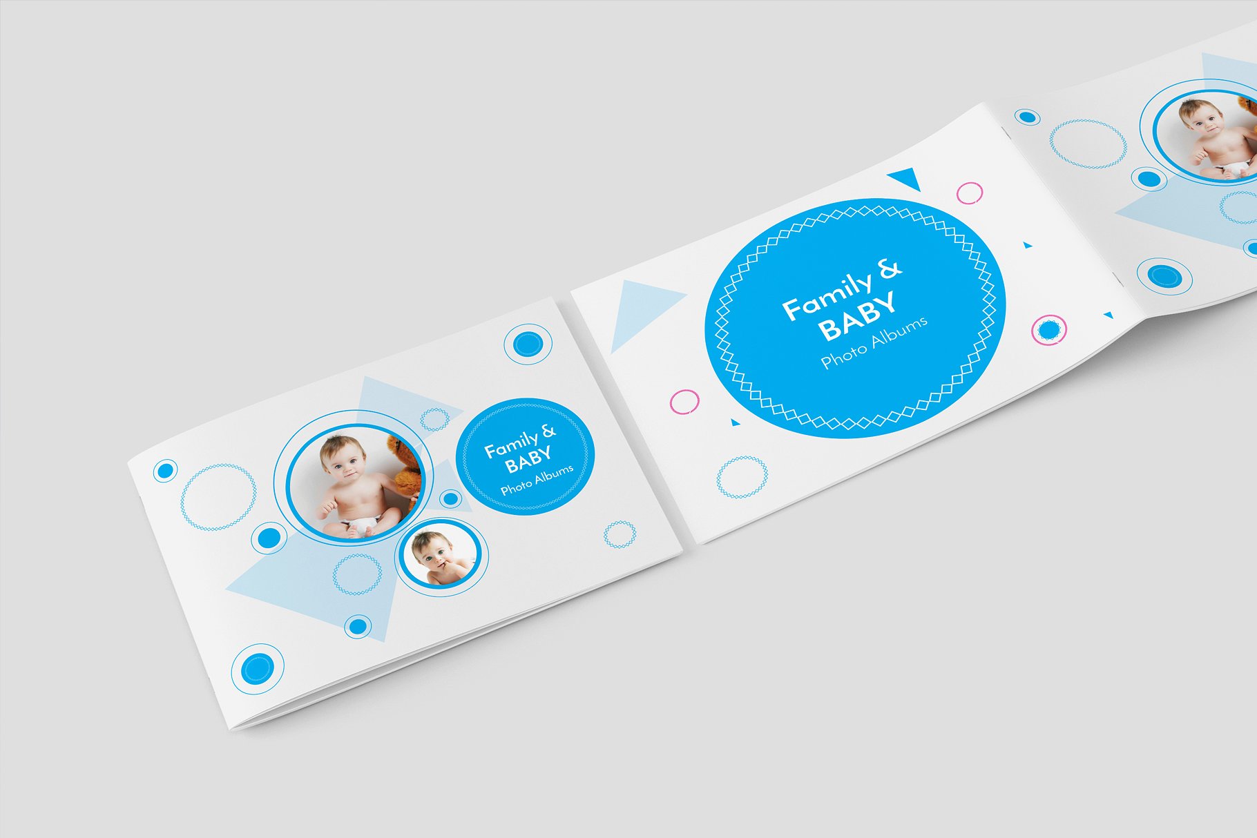 趣味童真的家庭与婴儿相册模板 Family & Baby Photo Albums [indd]插图