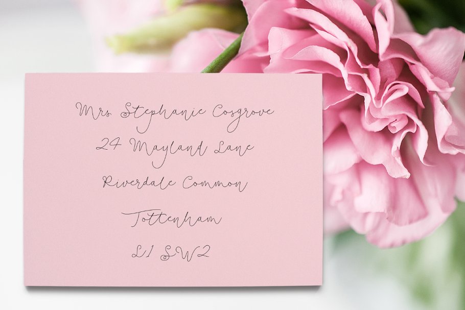 纤细体英文手写字体&100款水彩/金属纹理 Soft Whisperings Font and 100 Extras插图(5)