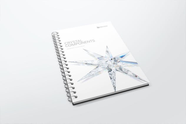 活页装订记事本/目录册样机 Spiral Bound Book / Catalogue Mockups 2插图(1)