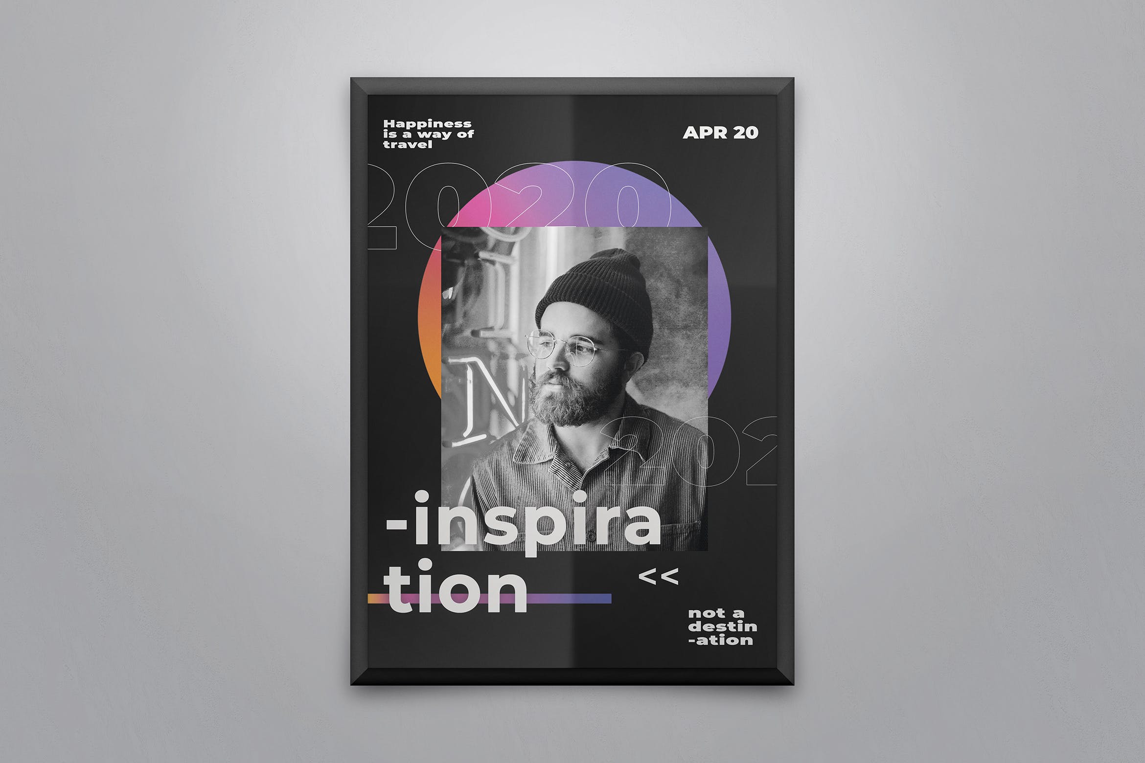 干净利落的艺术活动传单设计模板 Art Event Flyer Template插图