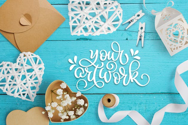 浪漫情人节场景样机模板 Valentine scene creator插图(2)