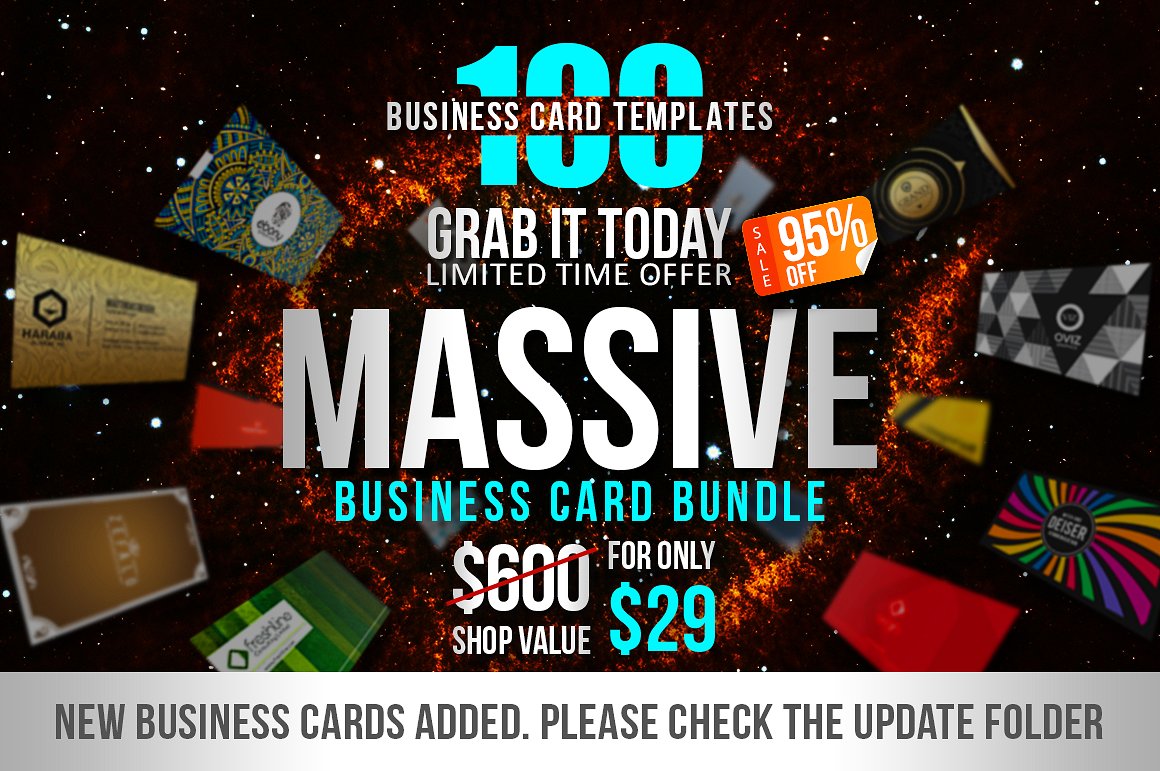 100个高品质的名片卡片设计模板插图