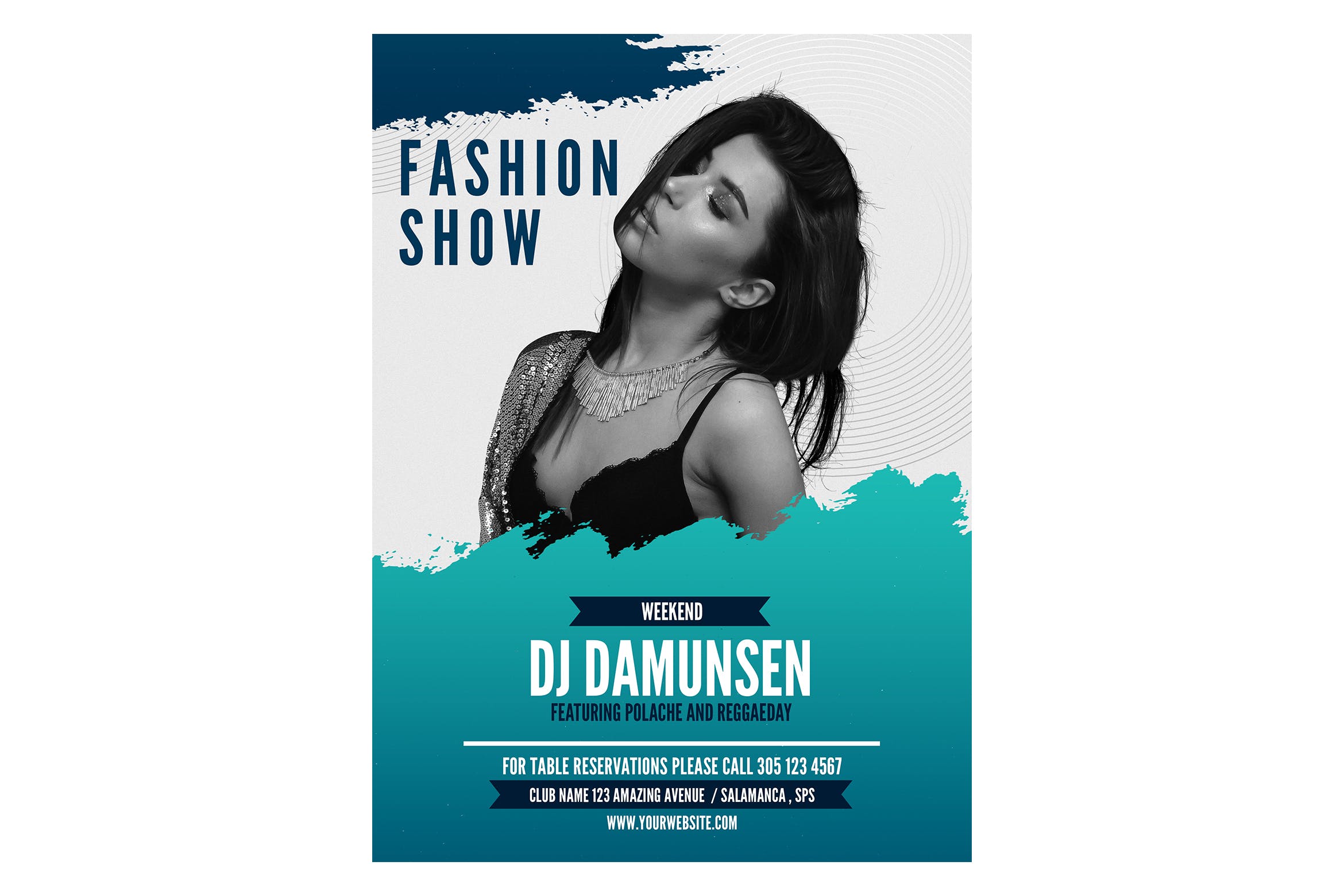 时装秀/时装周活动策划海报设计模板v02 Fashion Show Flyer Poster Vol 02插图