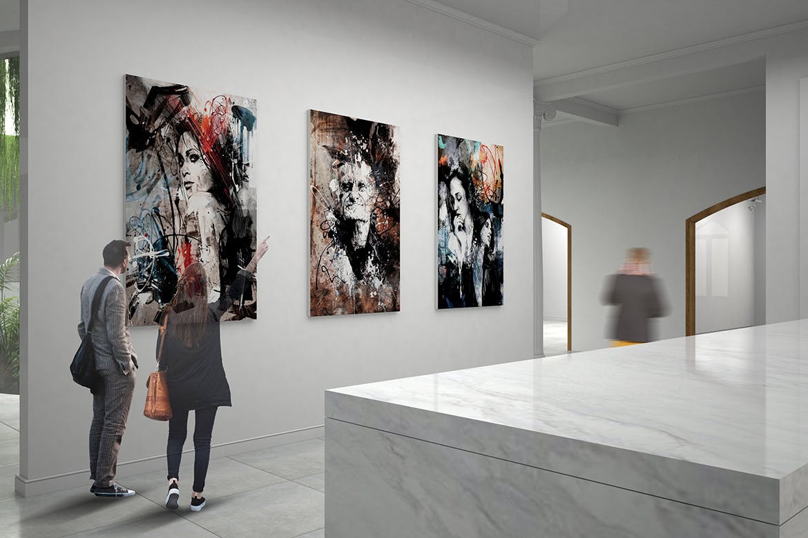 室内设计巨型画框样机模板素材v11 Exhibittion Mockup [vol11]插图(5)