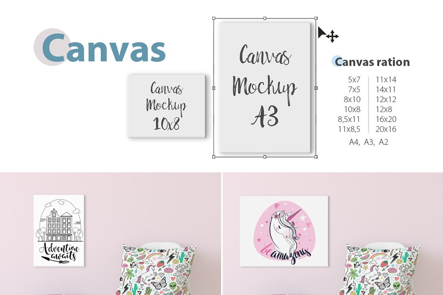 儿童室内织物样机模板 KIDS Interior Fabric Mockup Pack – 1插图(19)