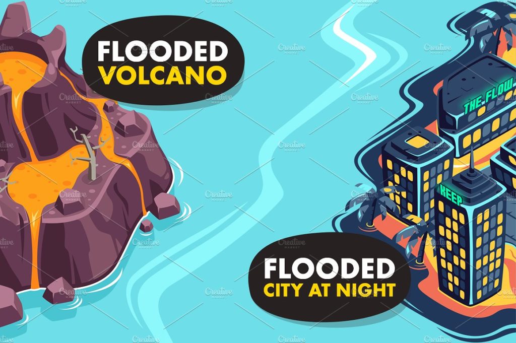 卡通水上游戏UI Kit打包下载[psd]插图(3)