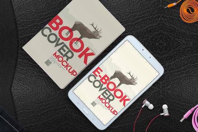 华丽的书籍封面样机模板 Gorgeous Book Cover Mockups插图(5)