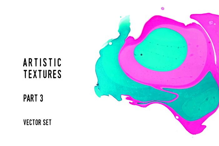 时尚抽象大理石材质颜料纹理 Artistic textures. Part 3插图