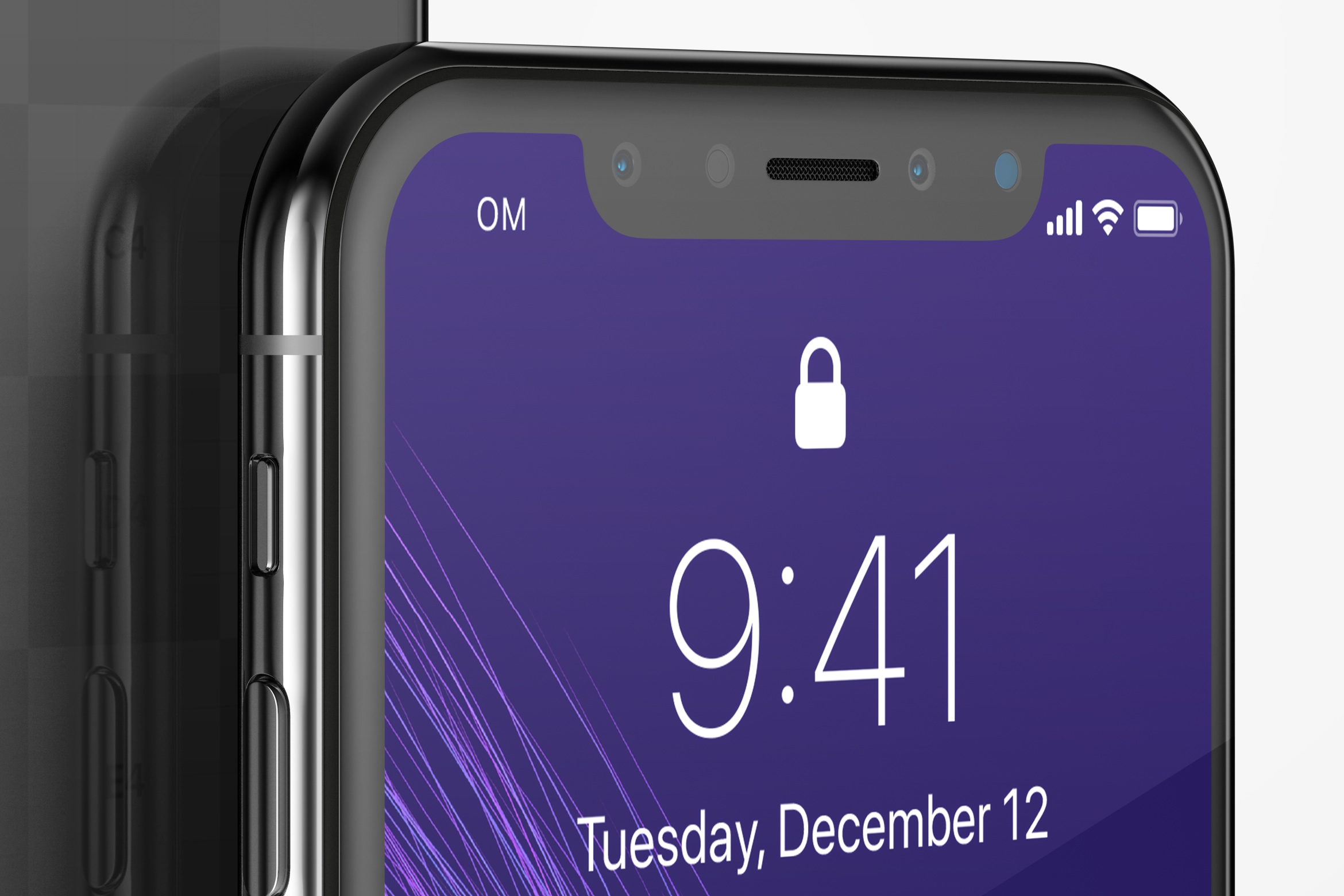iPhone X手机屏幕UI界面设计局部效果图样机05 iPhone X Mockup 05插图(2)