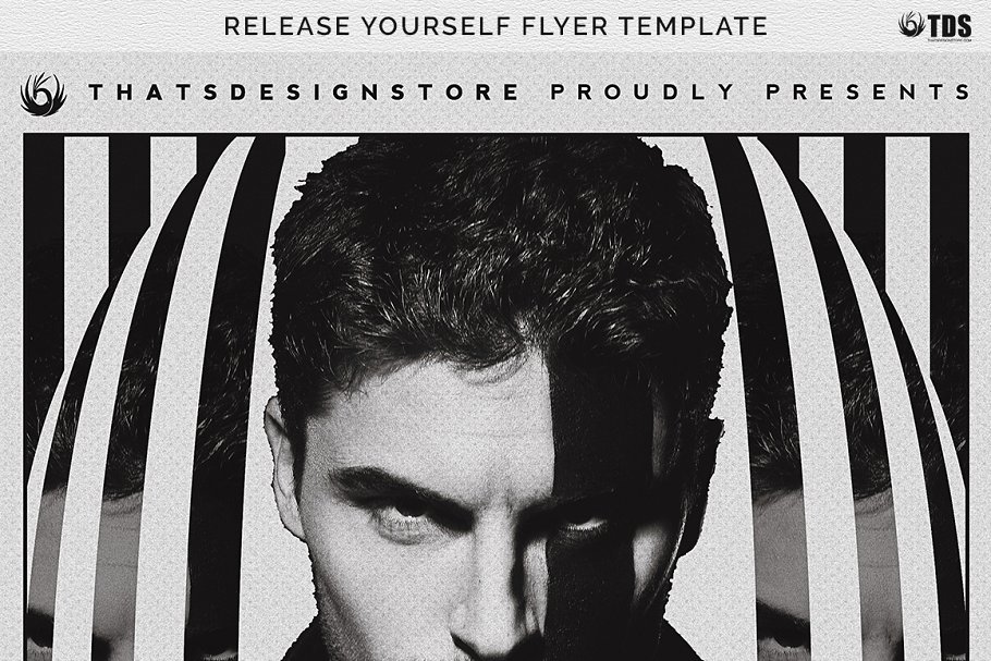 夜店俱乐部狂欢派对传单模板 Release Yourself Flyer PSD插图(7)